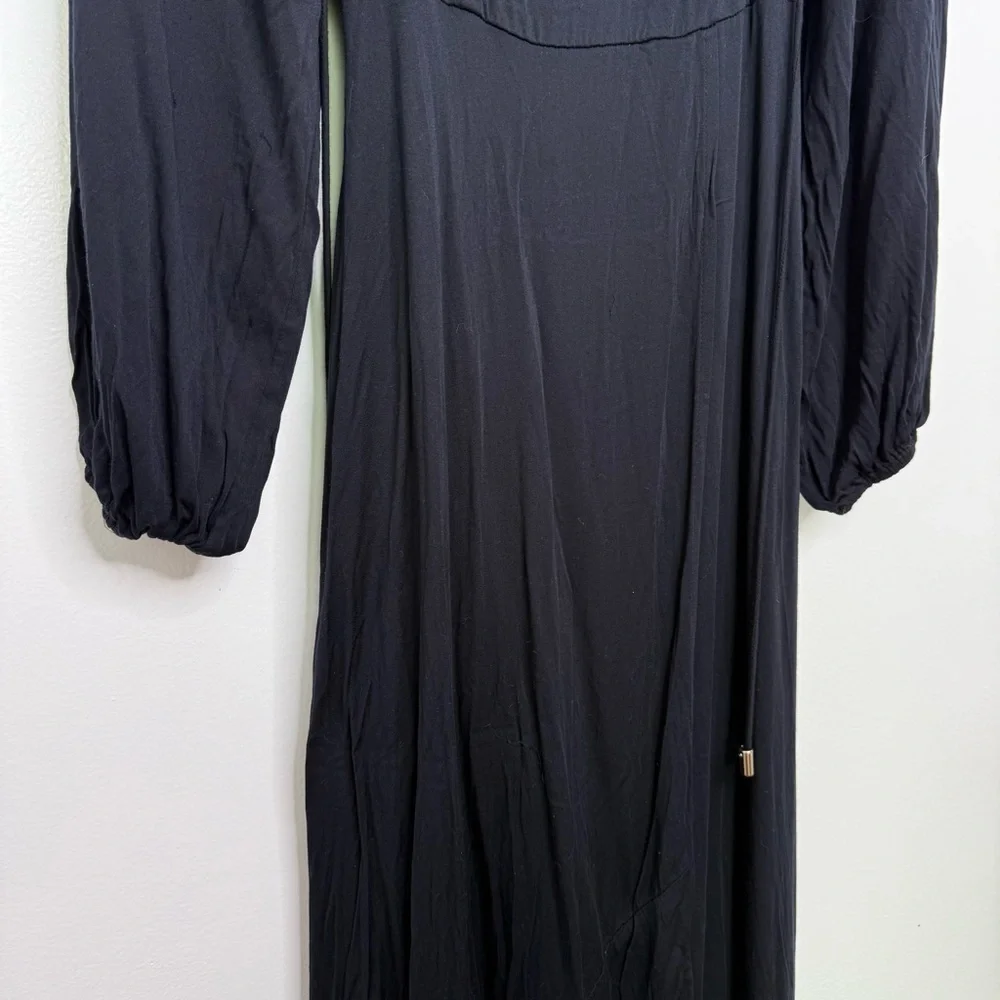 FREE PEOPLE This Is Love Black Midi Dress